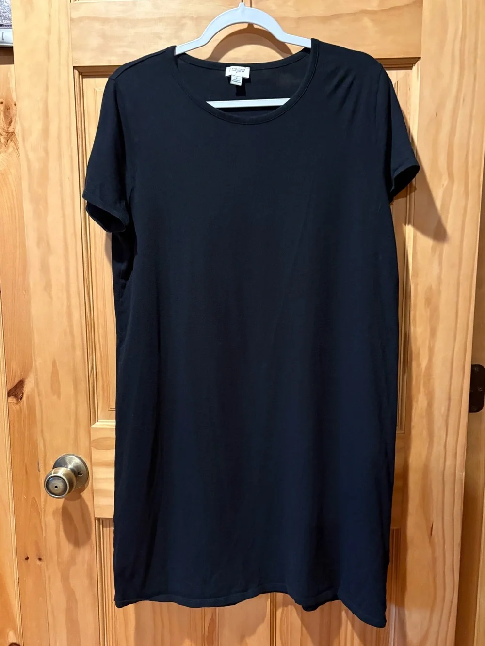 J.Crew Short-Sleeve T-Shirt Dress black women’s L